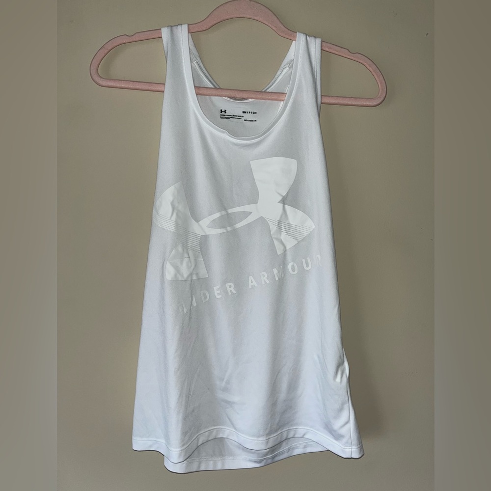 Under Armour white workout tank
